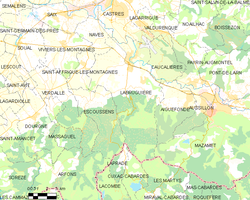 Map commune FR insee code 81120
